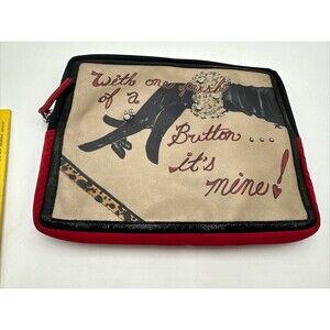 BRIGHTON iPad Tablet E-Reader Case Folio 8" x 10" Nylon Leather Padded Rinestone